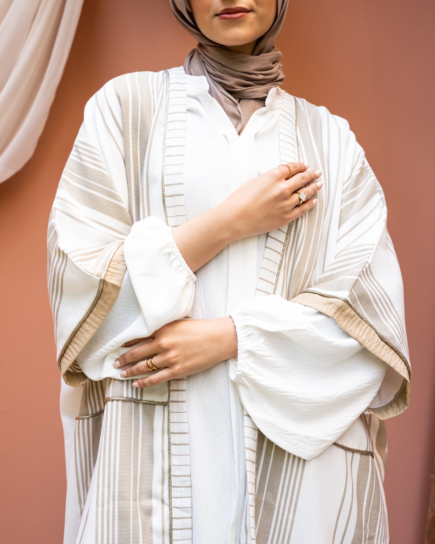 Striped Linen Kaftan
