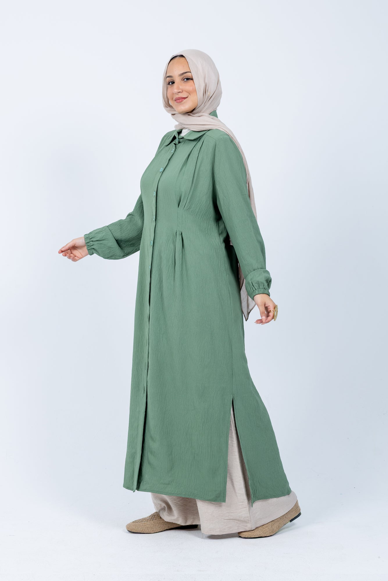 Mushroom corals shirt dress