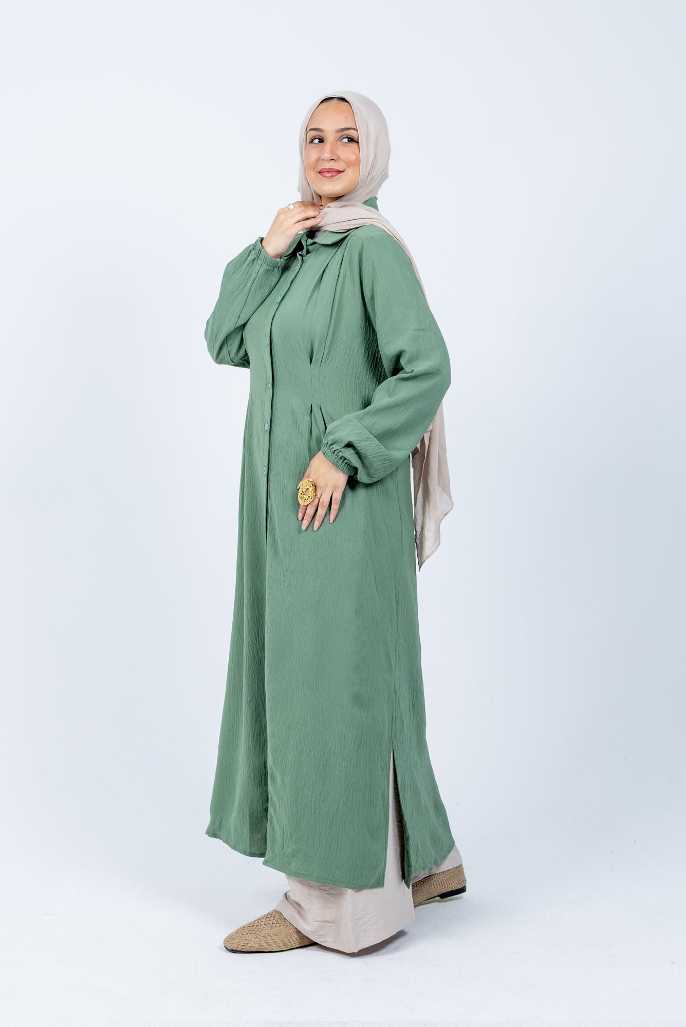 Mushroom corals shirt dress