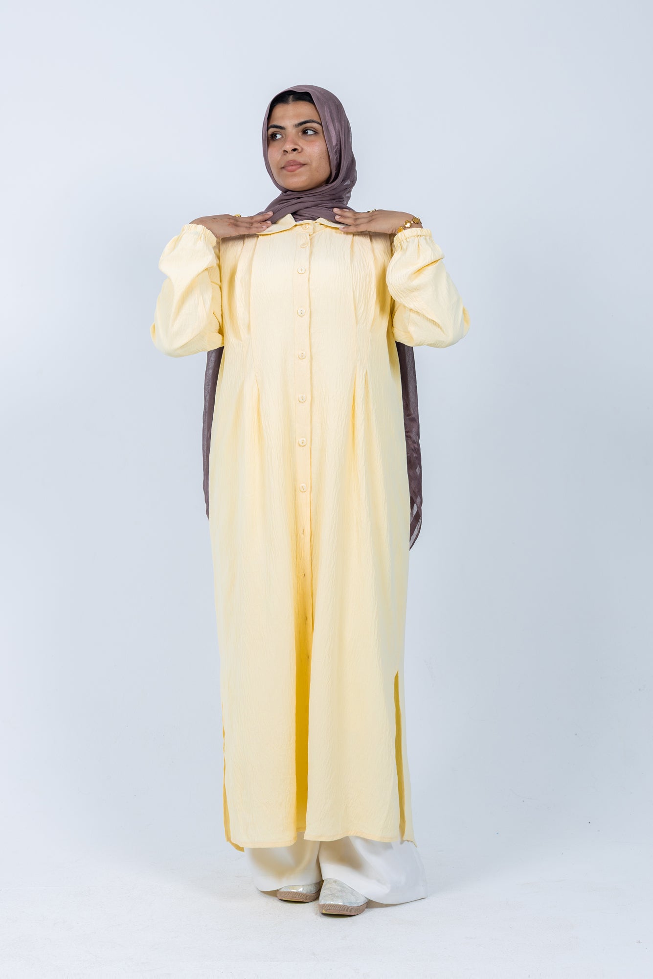 Mushroom corals shirt dress