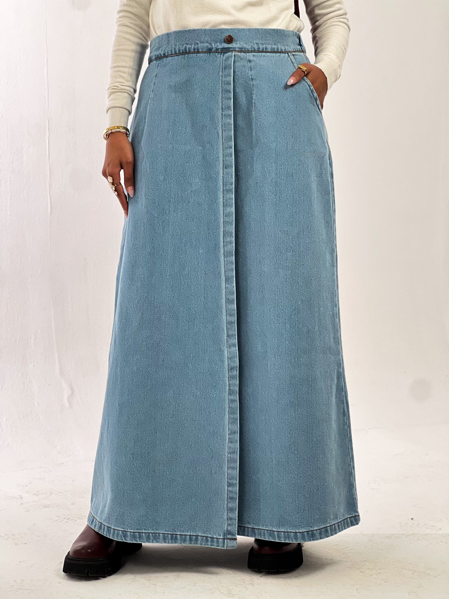 Extra Layer Denim Skirt