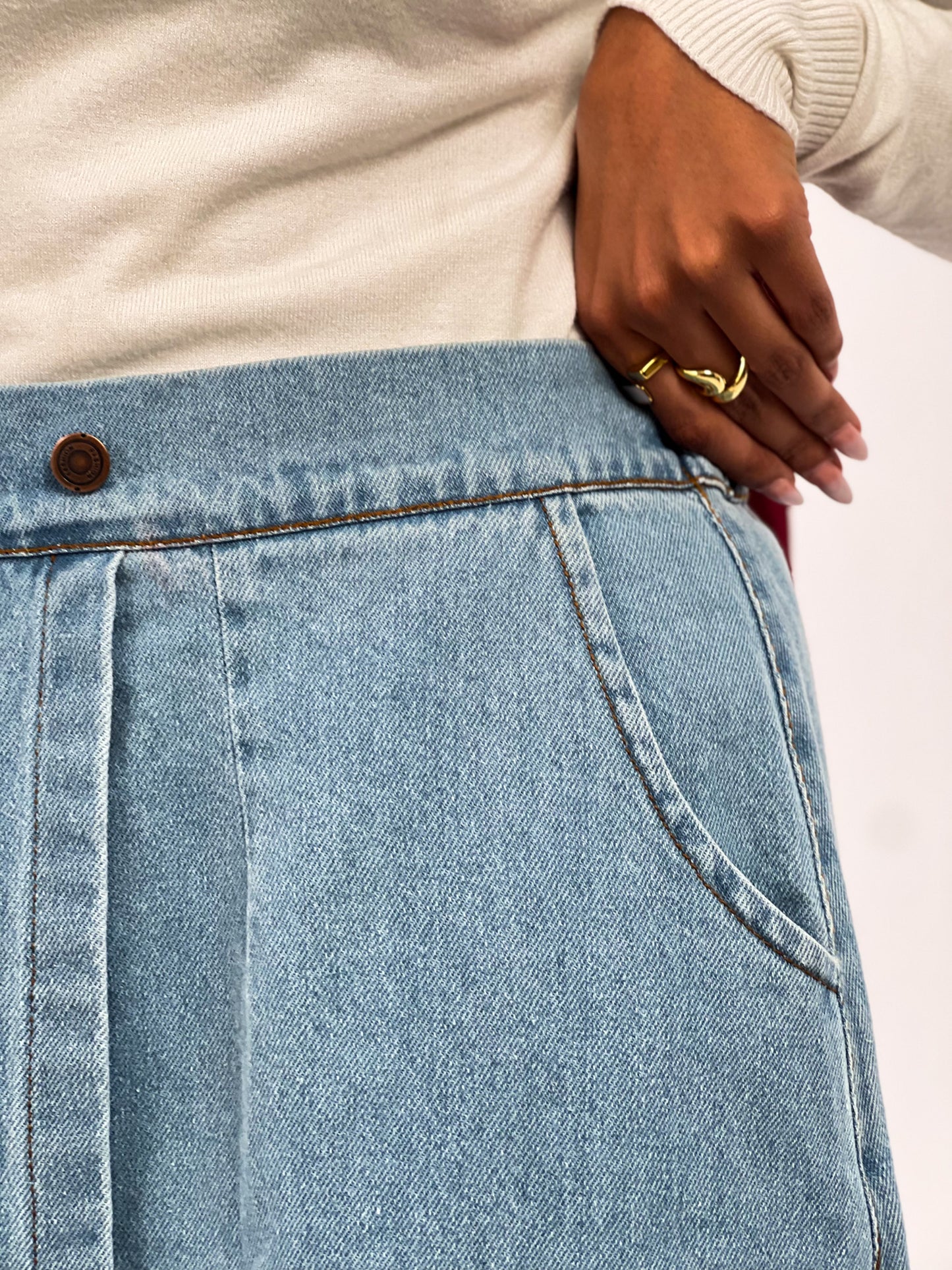 Extra Layer Denim Skirt