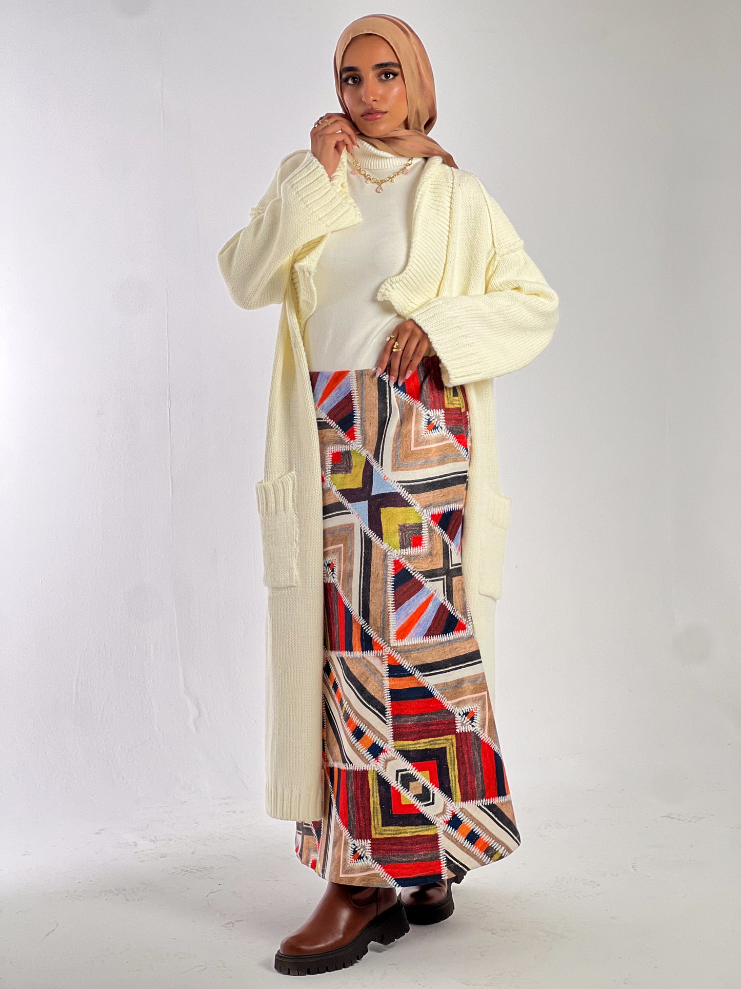 Signature knitted cardigan