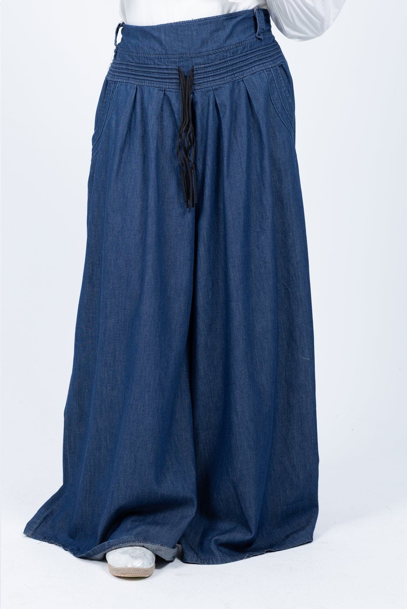 Denim skirt pants
