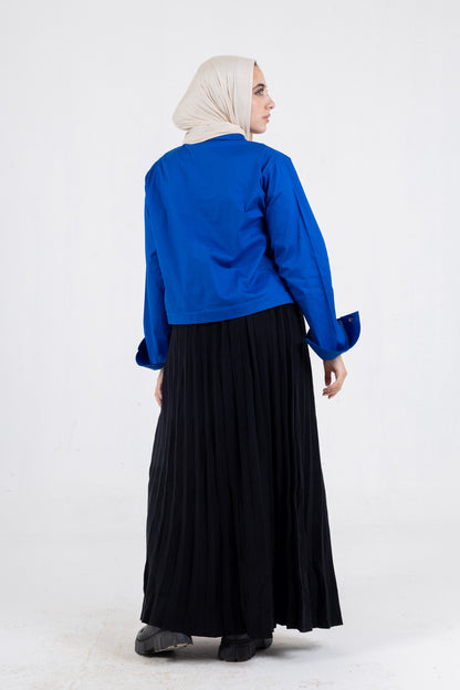 high &low poplin shirt