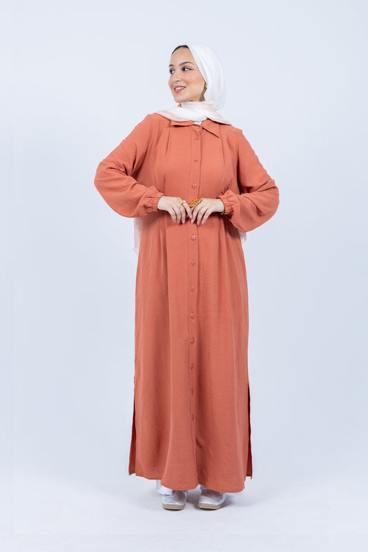 Mushroom corals shirt dress