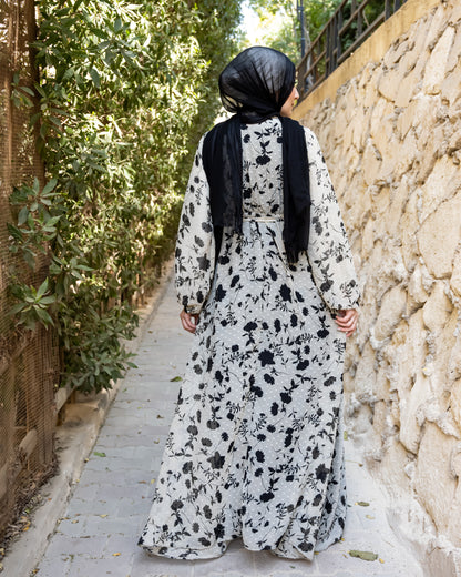 Printed Chiffon Dress