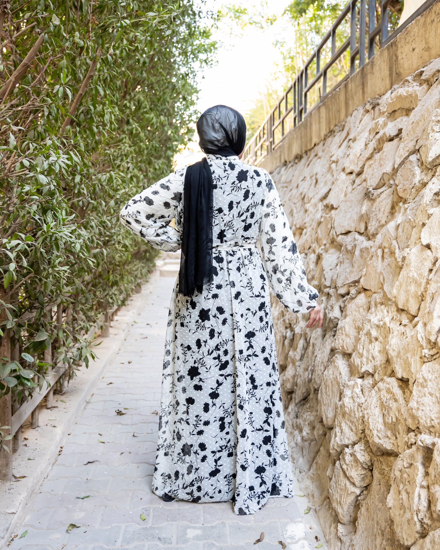Printed Chiffon Dress