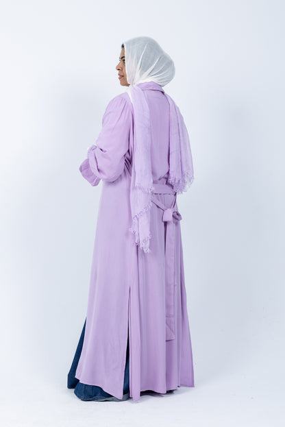 Fox coral shirt dress