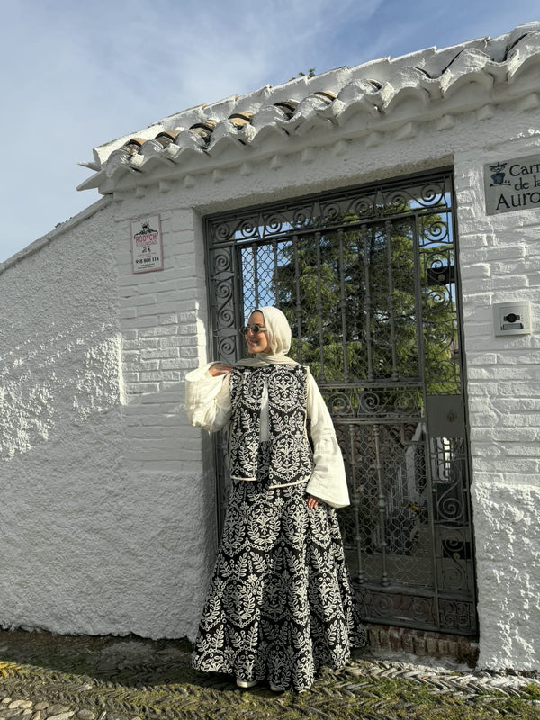 floral deem skirt