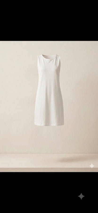Short basic sleeveless